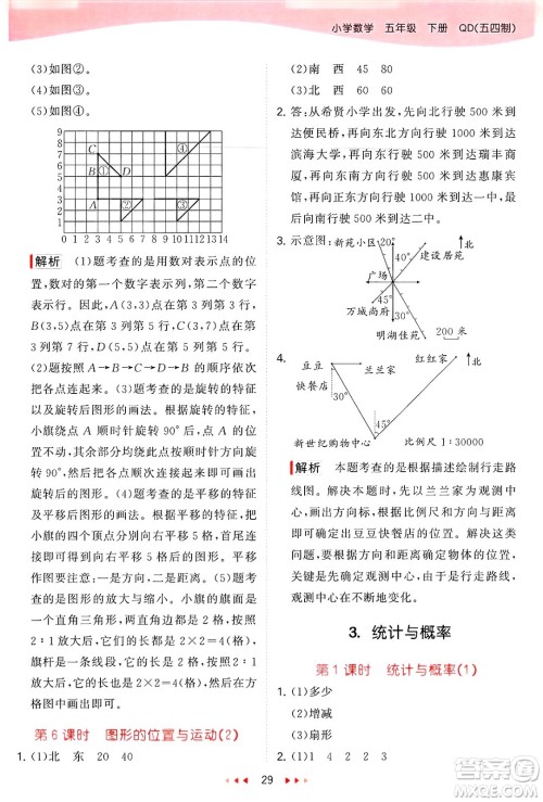 首都师范大学出版社2025年春53天天练五年级数学下册青岛版五四制答案 首都师范大学出版社2025年春53天天练五年级数学下册青岛版五四制答案