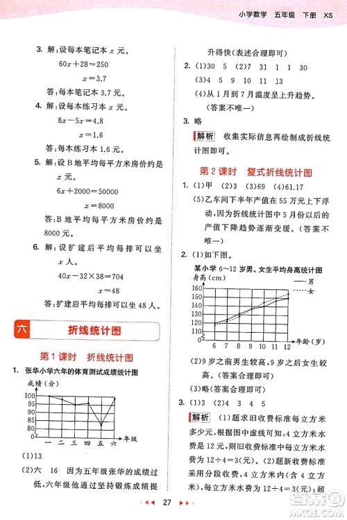 地质出版社2025年春53天天练五年级数学下册西师版答案 地质出版社2025年春53天天练五年级数学下册西师版答案