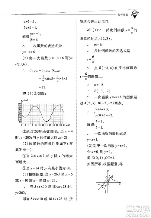 山西教育出版社2025年春新课程问题解决导学方案八年级数学下册华师版答案 山西教育出版社2025年春新课程问题解决导学方案八年级数学下册华师版答案
