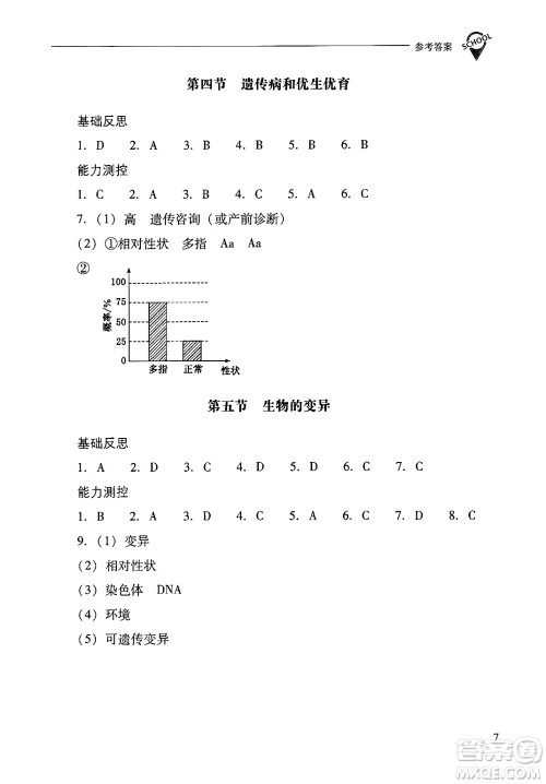 山西教育出版社2025年春新课程问题解决导学方案八年级生物下册凤凰版答案 山西教育出版社2025年春新课程问题解决导学方案八年级生物下册凤凰版答案