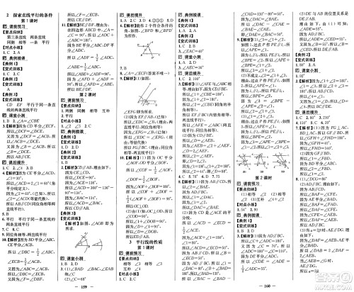 广东教育出版社2025年春南方新课堂金牌学案七年级数学下册北师大版答案