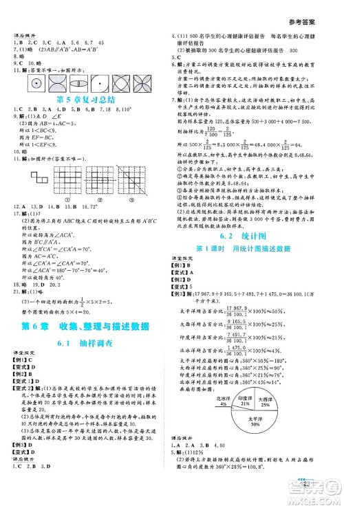 湖南教育出版社2025年春学法大视野七年级数学下册湘教版答案