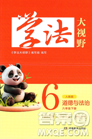 湖南教育出版社2025年春学法大视野六年级道德与法治下册人教版答案 湖南教育出版社2025年春学法大视野六年级道德与法治下册人教版答案