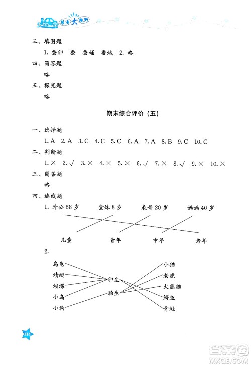 湖南教育出版社2025年春学法大视野三年级科学下册教科版答案 湖南教育出版社2025年春学法大视野三年级科学下册教科版答案