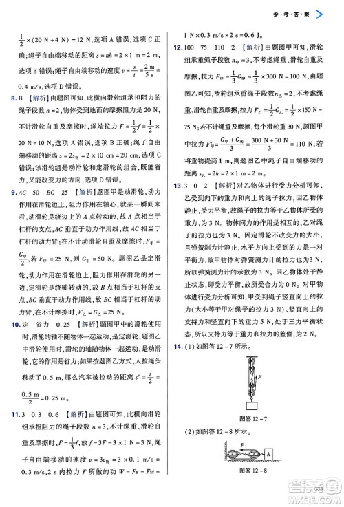 天津教育出版社2025年春学习质量监测八年级物理下册人教版答案