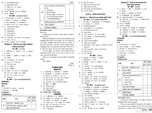 天津人民出版社2025年春全品作业本七年级英语下册人教版陕西专版答案 天津人民出版社2025年春全品作业本七年级英语下册人教版陕西专版答案