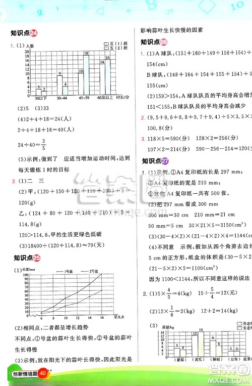 江西教育出版社2025年春阳光同学计算小达人五年级数学下册北师大版四川专版答案 江西教育出版社2025年春阳光同学计算小达人五年级数学下册北师大版四川专版答案
