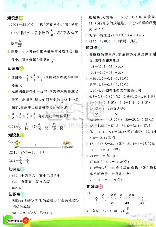 江西教育出版社2025年春阳光同学计算小达人三年级数学下册苏教版山西专版答案 江西教育出版社2025年春阳光同学计算小达人三年级数学下册苏教版山西专版答案