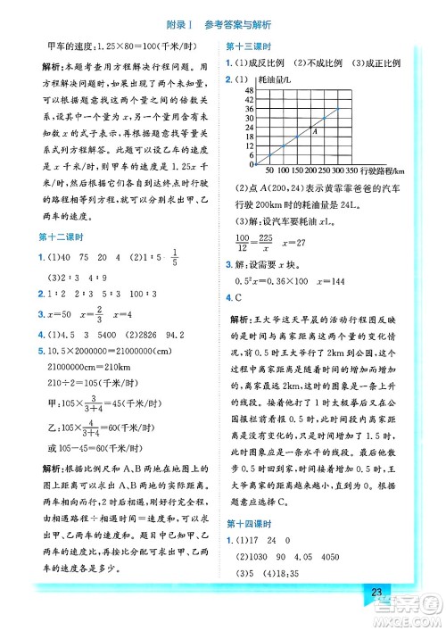 龙门书局2025年春黄冈小状元作业本六年级数学下册北师大版答案 龙门书局2025年春黄冈小状元作业本六年级数学下册北师大版答案