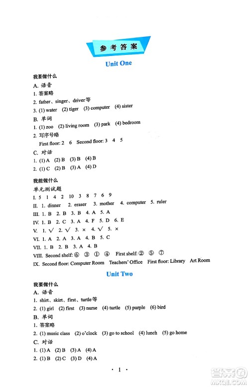 人民教育出版社2025年春人教金学典同步练习册同步解析与测评四年级英语下册人教PEP版三起点答案 人民教育出版社2025年春人教金学典同步练习册同步解析与测评四年级英语下册人教PEP版三起点答案