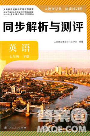 人民教育出版社2025年春人教金学典同步练习册同步解析与测评七年级英语下册人教版答案