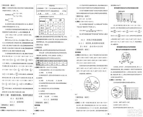 人民教育出版社2025年春同步解析与测评学练考七年级数学下册人教版吉林专版答案
