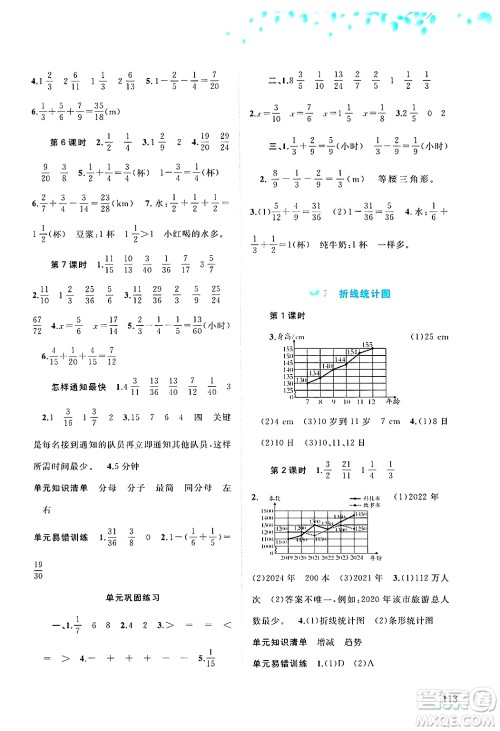 广西师范大学出版社2025年春新课程学习与测评同步学习五年级数学下册人教版答案 广西师范大学出版社2025年春新课程学习与测评同步学习五年级数学下册人教版答案