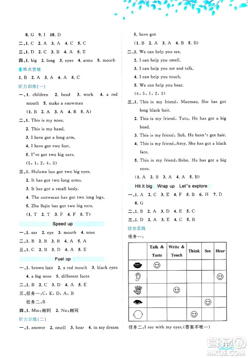 广西师范大学出版社2025年春新课程学习与测评同步学习三年级英语下册外研版答案 广西师范大学出版社2025年春新课程学习与测评同步学习三年级英语下册外研版答案
