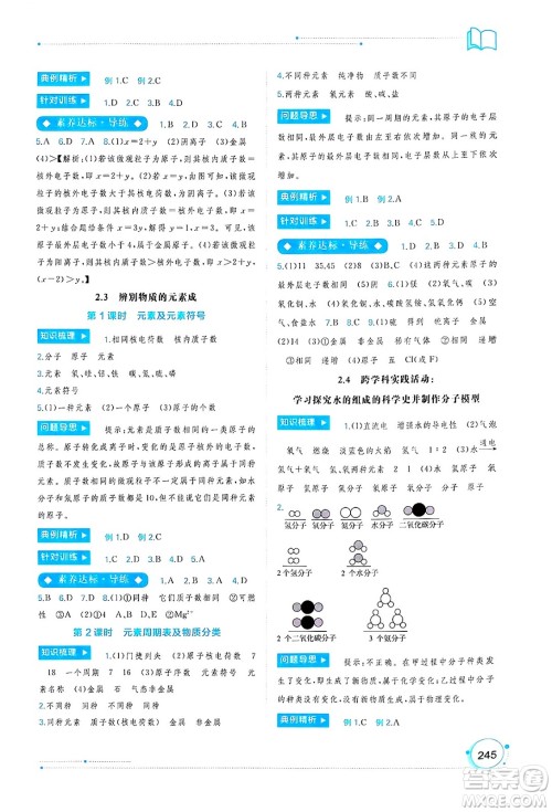 广西师范大学出版社2025年春新课程学习与测评同步学习九年级化学下册科粤版答案