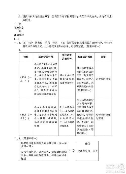广州出版社2025年春阳光学业评价四年级语文下册人教版答案 广州出版社2025年春阳光学业评价四年级语文下册人教版答案
