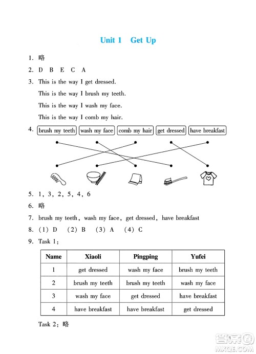 广州出版社2025年春阳光学业评价三年级英语下册教科版答案 广州出版社2025年春阳光学业评价三年级英语下册教科版答案