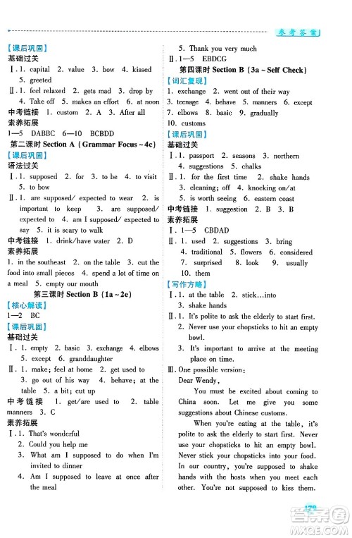 陕西师范大学出版总社有限公司2025年春绩优学案九年级英语下册人教版答案 陕西师范大学出版总社有限公司2025年春绩优学案九年级英语下册人教版答案