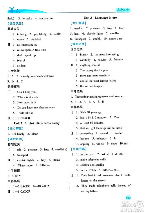 陕西师范大学出版总社有限公司2025年春绩优学案九年级英语下册外研版答案 陕西师范大学出版总社有限公司2025年春绩优学案九年级英语下册外研版答案