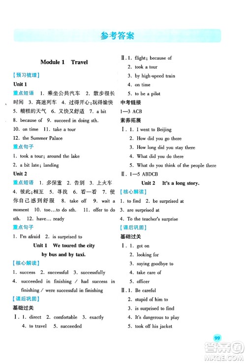 陕西师范大学出版总社有限公司2025年春绩优学案九年级英语下册外研版答案 陕西师范大学出版总社有限公司2025年春绩优学案九年级英语下册外研版答案