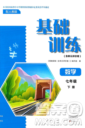 大象出版社2025年春基础训练七年级数学下册人教版答案 大象出版社2025年春基础训练七年级数学下册人教版答案