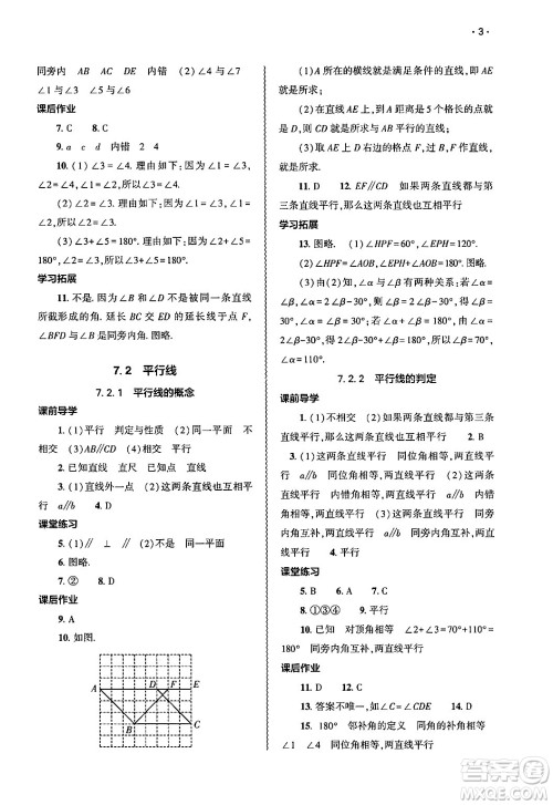 大象出版社2025年春基础训练七年级数学下册人教版答案 大象出版社2025年春基础训练七年级数学下册人教版答案