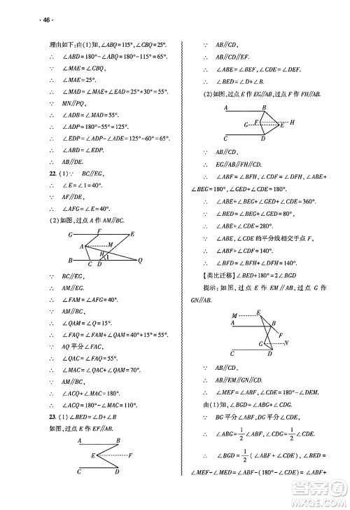 大象出版社2025年春基础训练七年级数学下册人教版答案 大象出版社2025年春基础训练七年级数学下册人教版答案