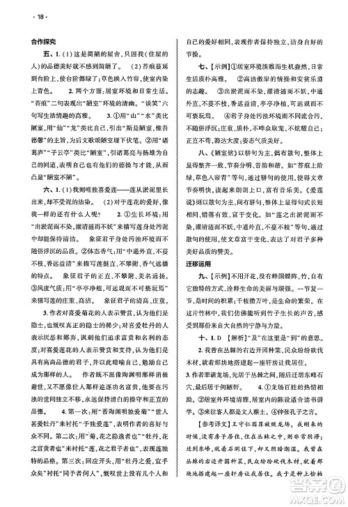 大象出版社2025年春基础训练七年级语文下册人教版答案 大象出版社2025年春基础训练七年级语文下册人教版答案