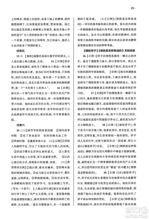 大象出版社2025年春基础训练七年级语文下册人教版答案 大象出版社2025年春基础训练七年级语文下册人教版答案