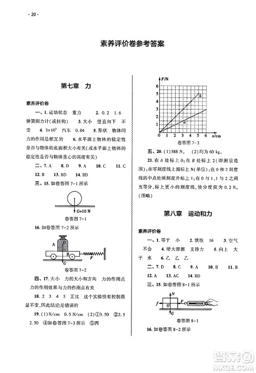 大象出版社2025年春基础训练八年级物理下册人教版答案