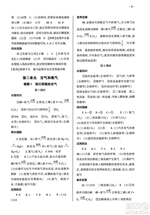 大象出版社2025年春基础训练九年级化学下册人教版答案