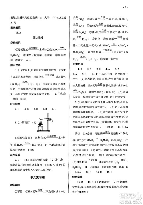 大象出版社2025年春基础训练九年级化学下册人教版答案