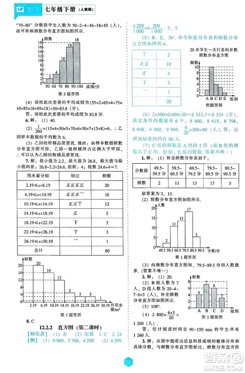 辽海出版社2025年春新课程能力培养七年级数学下册人教版答案 辽海出版社2025年春新课程能力培养七年级数学下册人教版答案