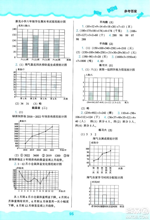 辽海出版社2025年春新课程能力培养四年级数学下册北师大版答案