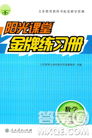 人民教育出版社2025年春阳光课堂金牌练习册六年级数学下册人教版答案