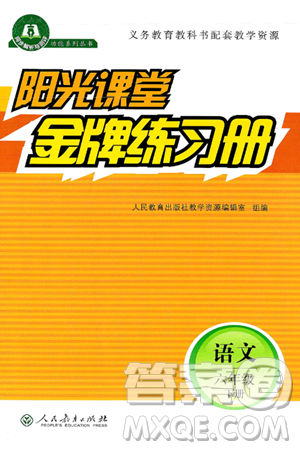 人民教育出版社2025年春阳光课堂金牌练习册六年级语文下册人教版答案 人民教育出版社2025年春阳光课堂金牌练习册六年级语文下册人教版答案