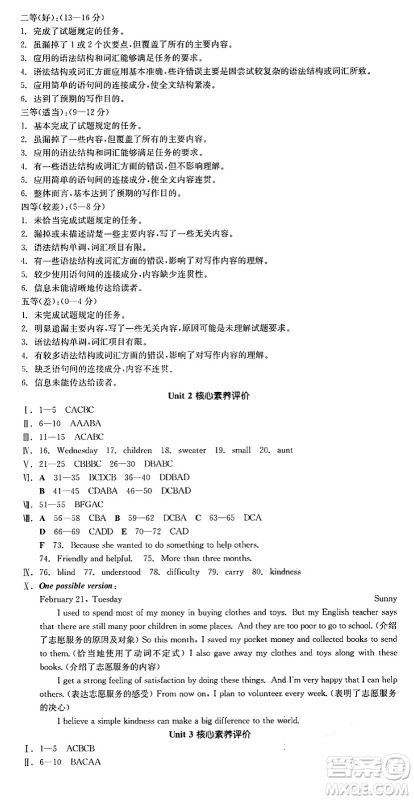 浙江教育出版社2025年春全品作业本八年级英语下册人教版安徽专版答案 浙江教育出版社2025年春全品作业本八年级英语下册人教版安徽专版答案