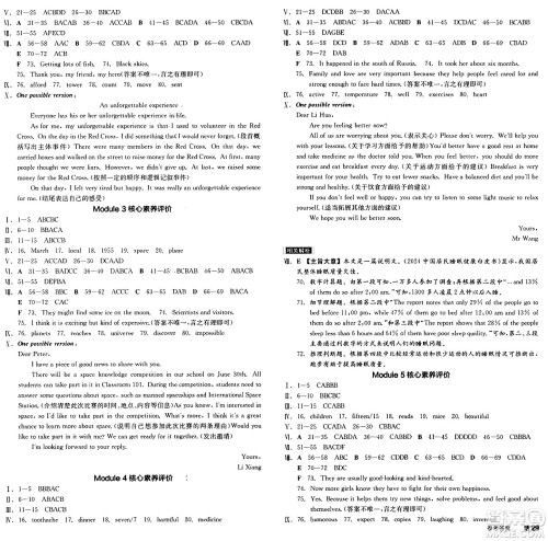 天津人民出版社2025年春全品作业本八年级英语下册外研版合肥专版答案 天津人民出版社2025年春全品作业本八年级英语下册外研版合肥专版答案