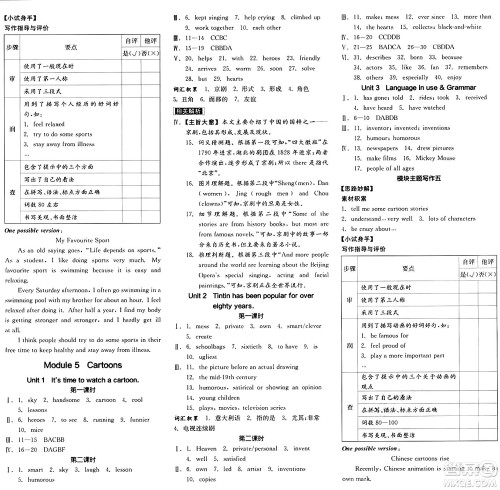 天津人民出版社2025年春全品作业本八年级英语下册外研版天津专版答案 天津人民出版社2025年春全品作业本八年级英语下册外研版天津专版答案