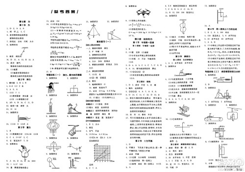 阳光出版社2025年春全品作业本八年级物理下册人教版答案 阳光出版社2025年春全品作业本八年级物理下册人教版答案