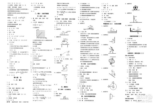 阳光出版社2025年春全品作业本八年级物理下册苏科版江苏专版答案 阳光出版社2025年春全品作业本八年级物理下册苏科版江苏专版答案