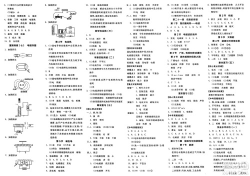 沈阳出版社2025年春全品作业本九年级物理下册人教版河北专版答案