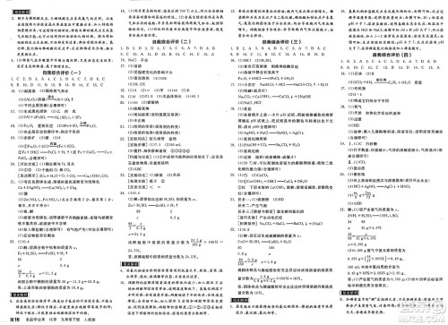 阳光出版社2025年春全品作业本九年级化学下册人教版答案 阳光出版社2025年春全品作业本九年级化学下册人教版答案