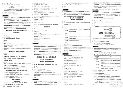 北京时代华文书局2025年春全品作业本九年级化学下册沪教版答案 北京时代华文书局2025年春全品作业本九年级化学下册沪教版答案