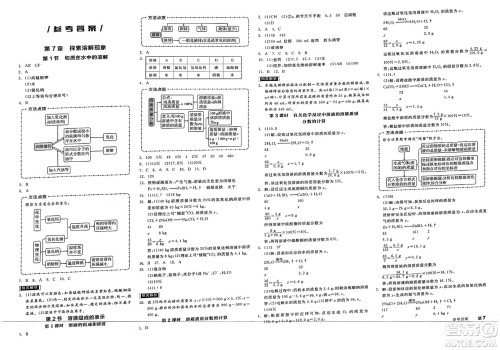 阳光出版社2025年春全品作业本九年级化学下册人教版江苏徐州版答案 阳光出版社2025年春全品作业本九年级化学下册人教版江苏徐州版答案