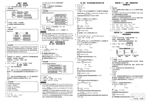沈阳出版社2025年春全品作业本九年级化学下册人教版河北专版答案