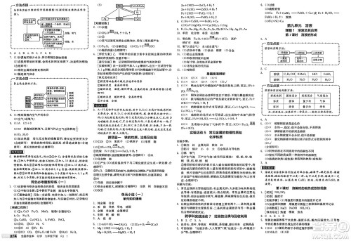 沈阳出版社2025年春全品作业本九年级化学下册人教版河北专版答案