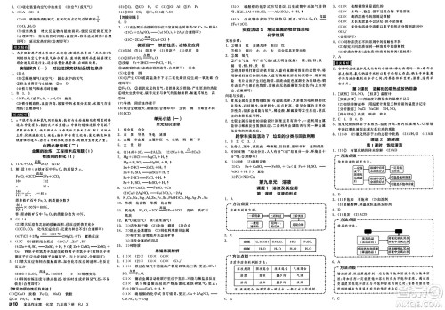 沈阳出版社2025年春全品作业本九年级化学下册人教版山西专版答案 沈阳出版社2025年春全品作业本九年级化学下册人教版山西专版答案