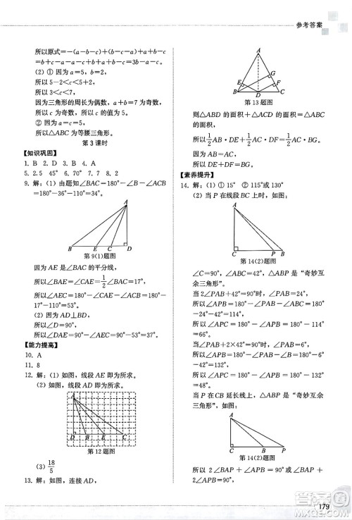 山东教育出版社2025年春初中同步练习册七年级数学下册北师大版答案 山东教育出版社2025年春初中同步练习册七年级数学下册北师大版答案