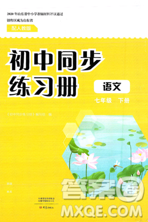 大象出版社2025年春初中同步练习册七年级语文下册人教版山东专版答案 大象出版社2025年春初中同步练习册七年级语文下册人教版山东专版答案